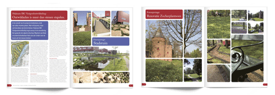 Grid example in magazine
